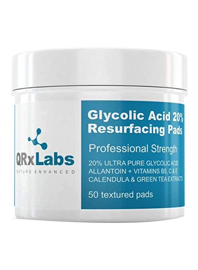 QRxLabs - Glycolic Acid Resurfacing Pads White - Image 1