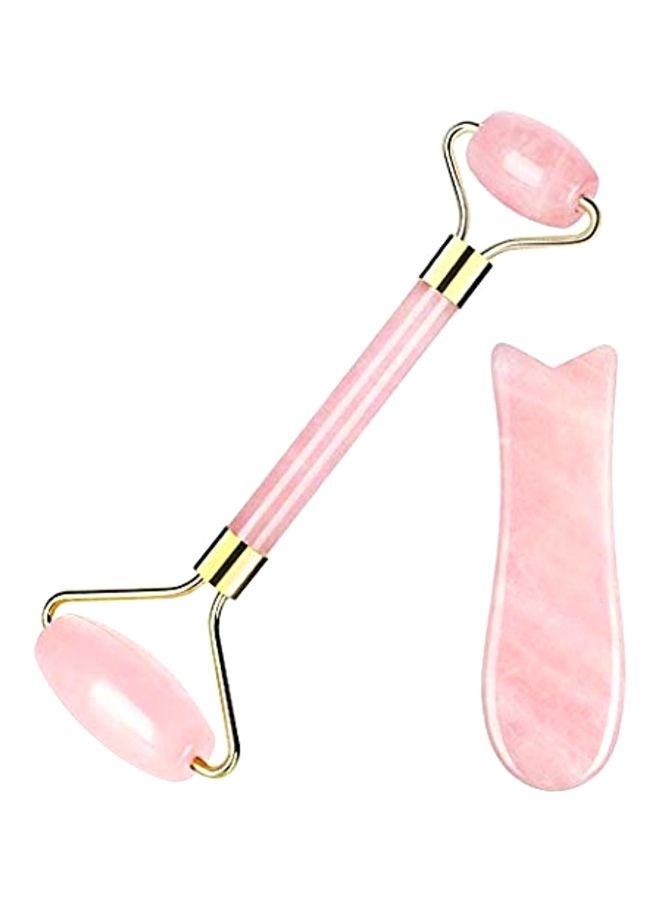 YaFex Facial Jade Ice Roller Pink/Silver - Image 1