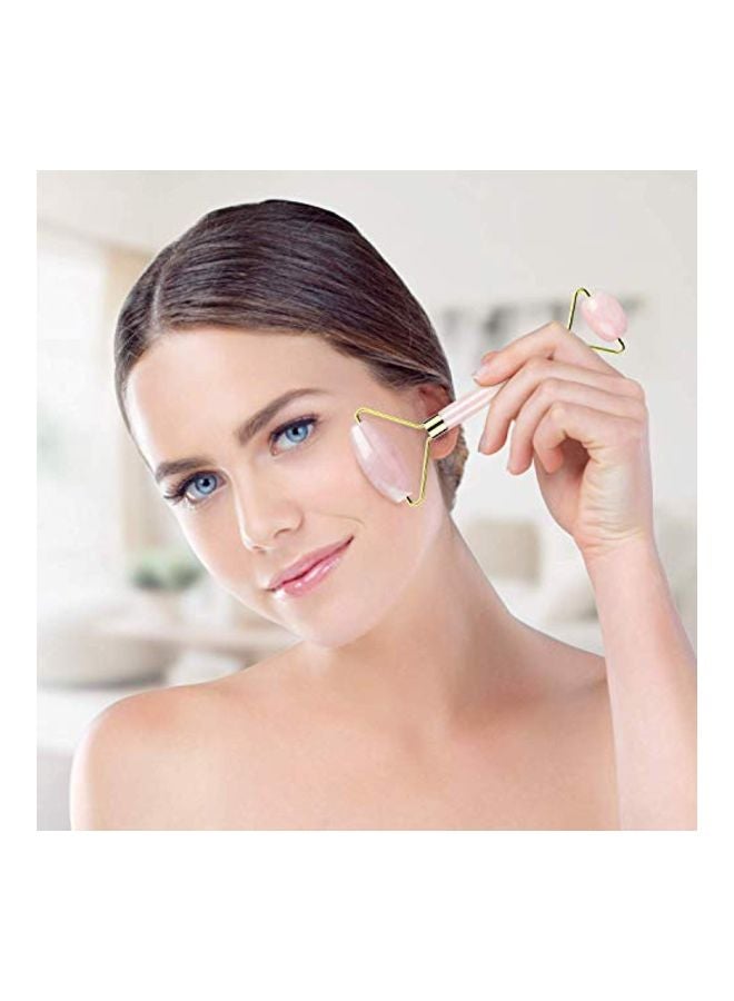 YaFex Facial Jade Ice Roller Pink/Silver - Image 5