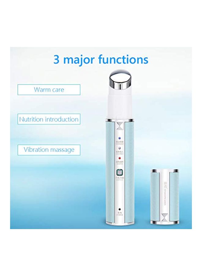 riteu Electric Refillable Anti-Aging Eye Massager Blue/White - Image 2