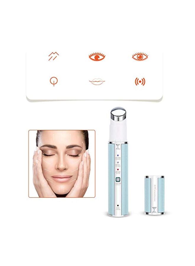 riteu Electric Refillable Anti-Aging Eye Massager Blue/White - Image 3