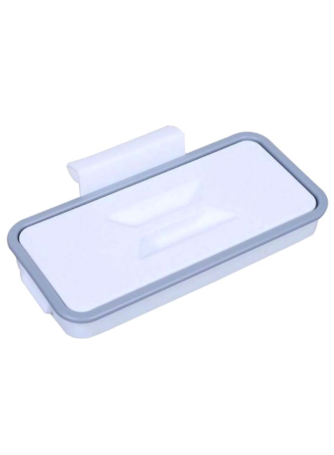 Generic Portable Hanging Trash Bag Holder Cupboard White/Grey  - Image 1