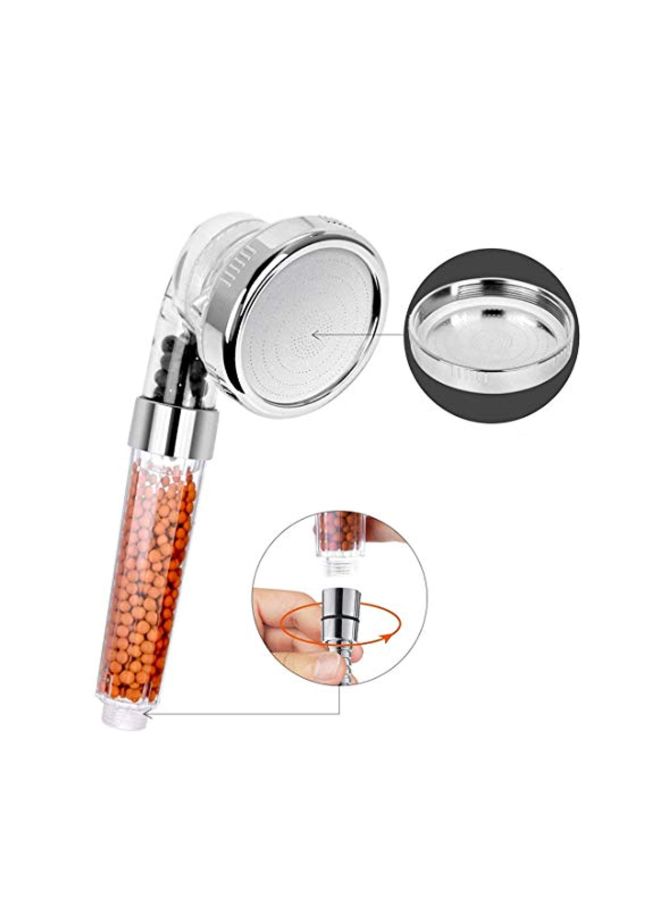 في جي كي رأس دش استحمام قابل للفصل فضي / برتقالي - Image 3