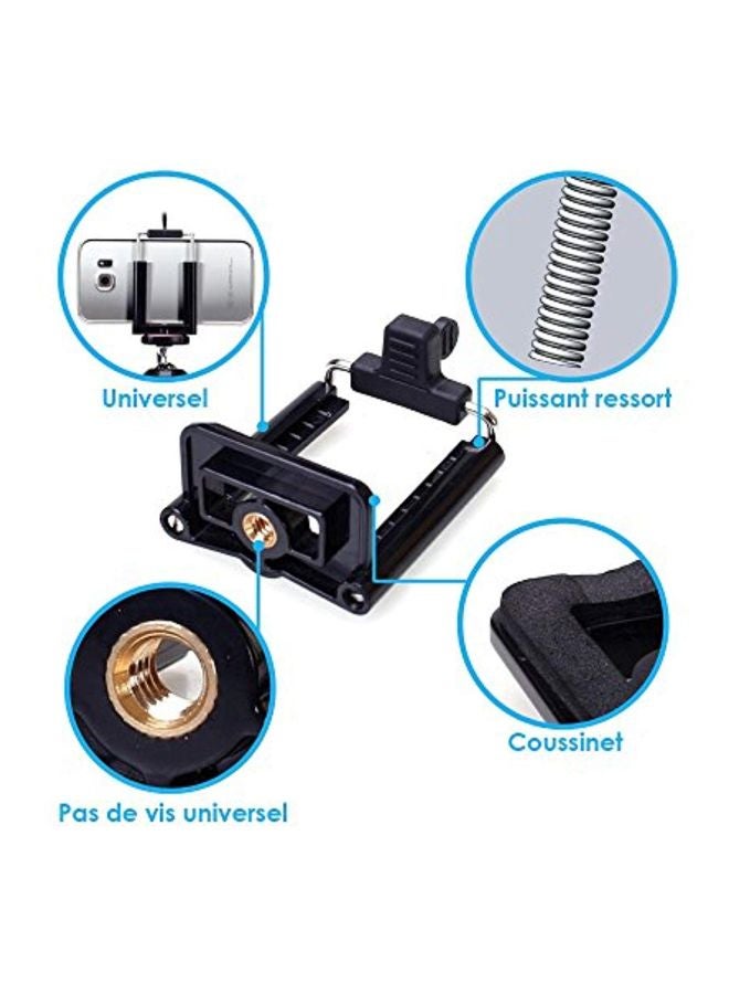 Yunteng Portable Tripod With Clip Stand Black  - Image 4