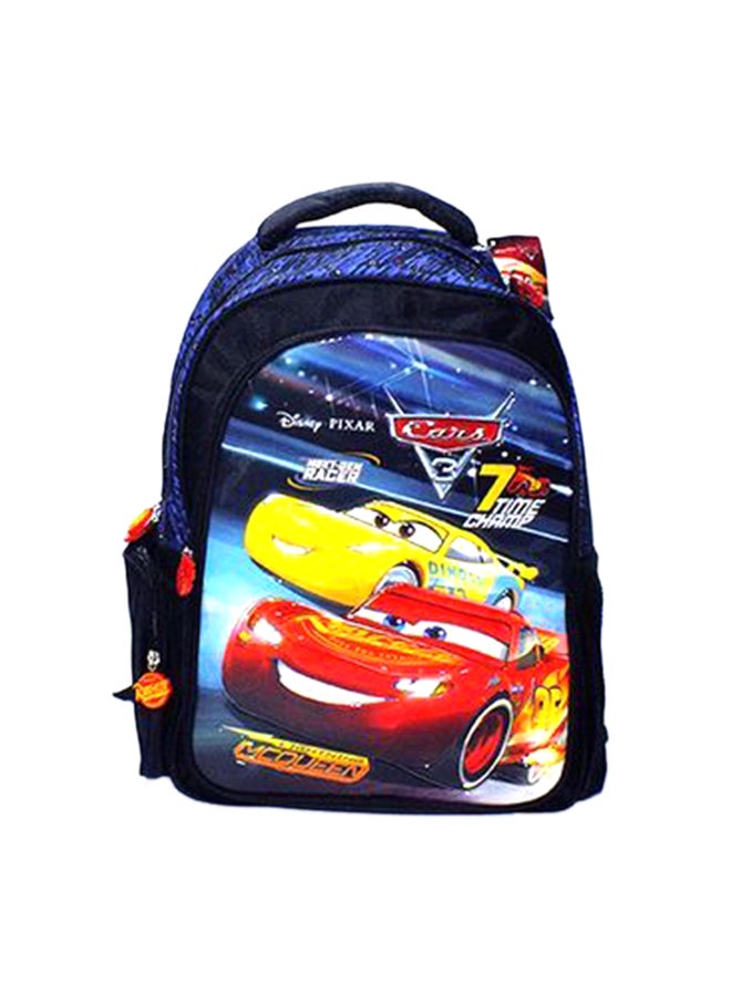 Cars Print Lightweight Backpack Multicolour 