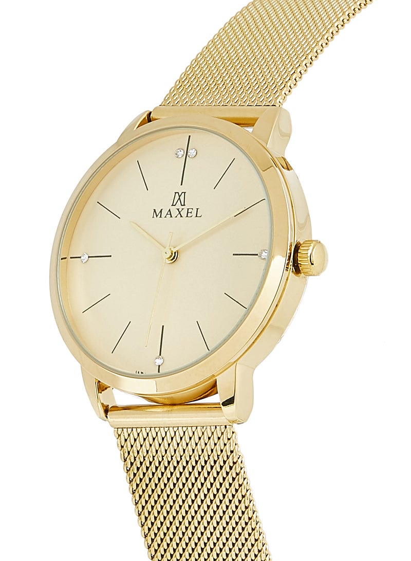 Men's Alloy Analog Wrist Watch MX038E - 40 mm - Gold