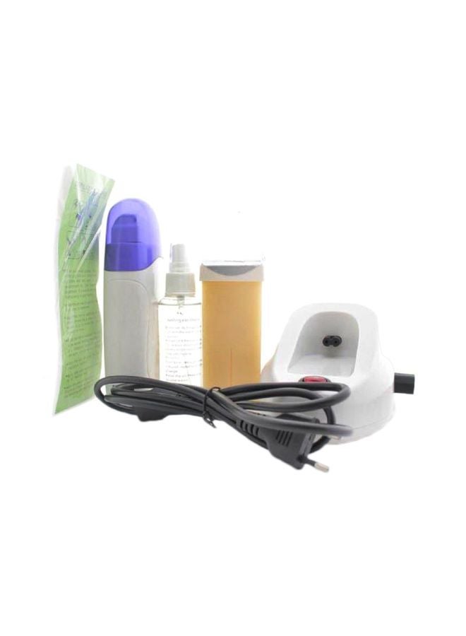 مجموعة إزالة الشعر بالشمع 6 في 1 أبيض/أرجواني