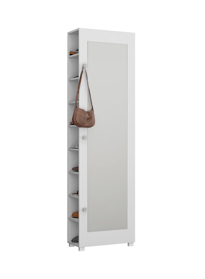 Home Box - Salvador Shoe Cabinet With Mirror White - Image 1