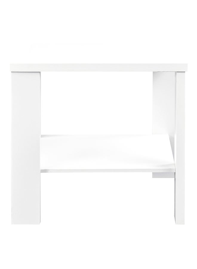 Home Box - 2-Tier Salva End Table White - Image 1