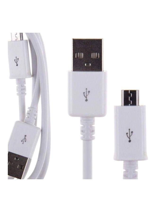 كابل شحن USB لأجهزة سامسونج وHTC وLG أبيض - Image 2