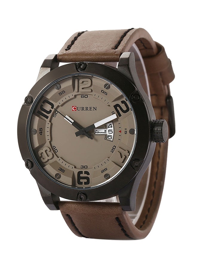 CURREN - Men's Quartz Analog Watch CU-8251-BR1 - 48 mm - Brown - Image 1