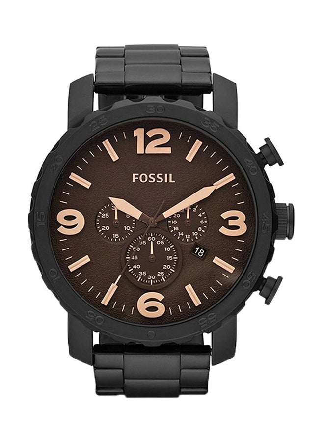 Jr1356 FOSSIL Men's Nate Water Resistant Stainless Steel Analog Watch JR1356 ...
