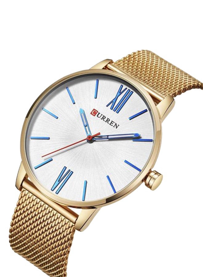 CURREN Men's Water Resistant Analog Watch 8238 - 44 mm - Gold - Image 3