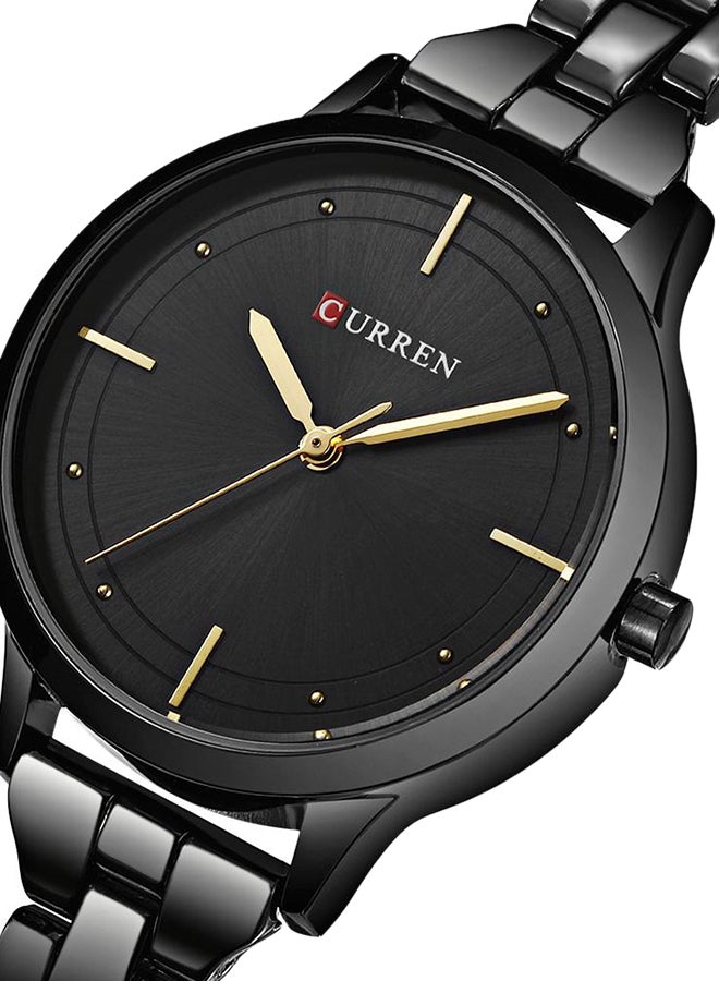 CURREN - Women's Water Resistant Alloy Analog Watch 9019 - 30 mm - Black - Image 1