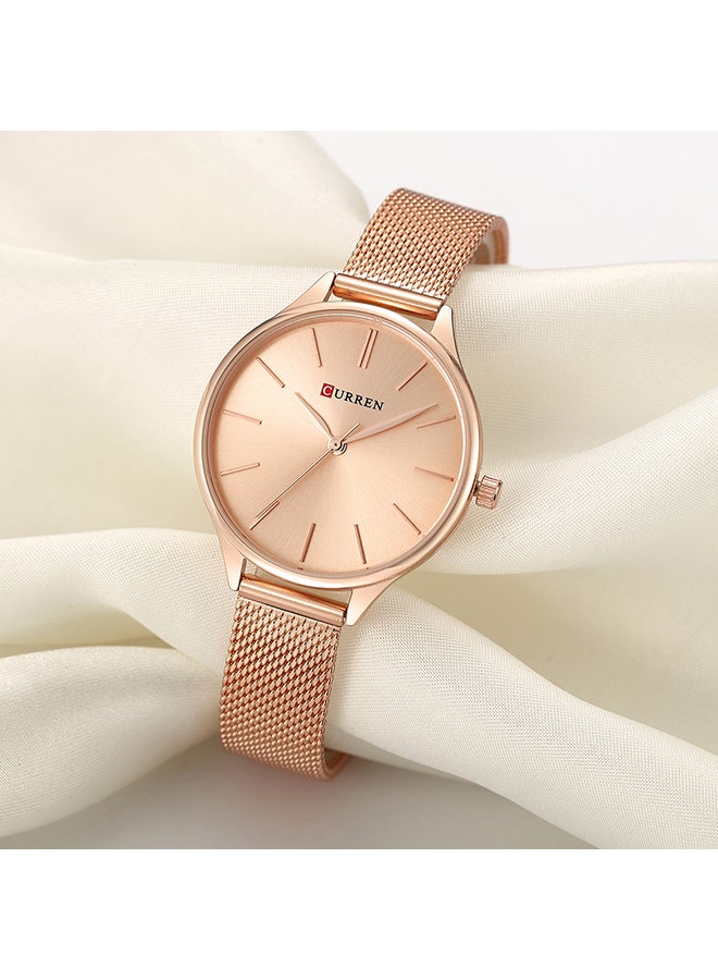 Women's Water Resistant Alloy Analog Watch 9024 - 36 mm - Rose Gold - v1571823341/N14402376A_2