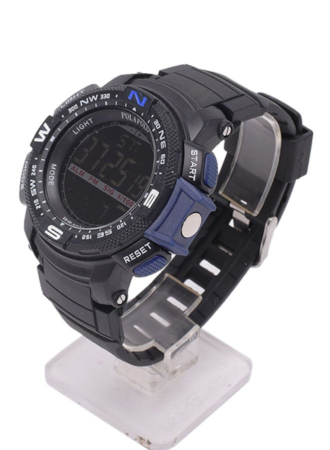 Men's Plastic Digital Wrist Watch P1514-D BLUE