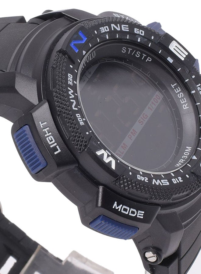 Men's Plastic Digital Wrist Watch P1514-D BLUE