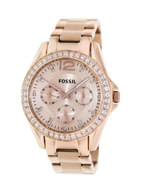 women Water Resistant Stainless Steel Analog Watch ES2811 - 36 mm - Rose Gold