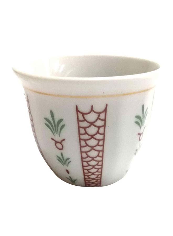 بيتا مجموعة أكواب قهوة عربية مكونة من 12 قطعة متعدد الألوان 30سم - Image 1