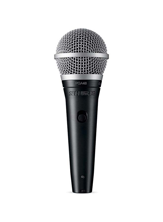 Shure - Dynamic Vocal Microphone PGA48 Black/SIlver - Image 1