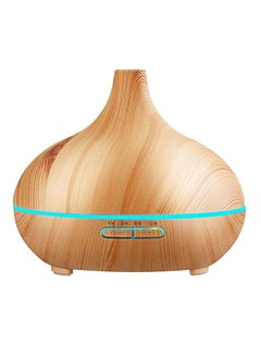 ماركة غير محددة مرطب هواء معطر لتوزيع الزيت العطري يعمل بالموجات فوق الصوتية بني  - Image 1