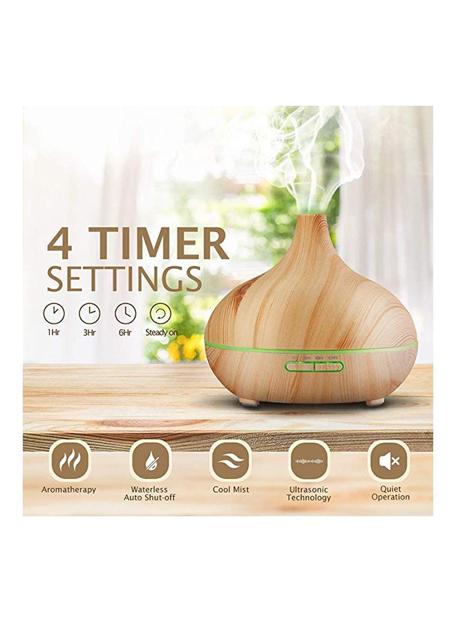 Aroma Ultrasonic Essential Oil Diffuser Humidifier Brown  - Image 3