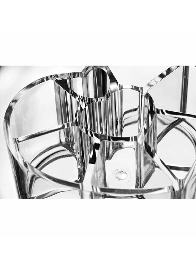Heart-Shape Cosmetic Makeup Brush Organizer Clear - Image 4
