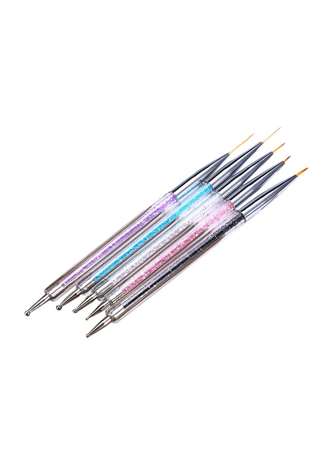 طقم فرش تزيين الأظافر من 5 قطع متعدد الألوان - Image 1