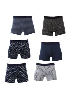 6-Piece Patterned Boxer Set Multicolour