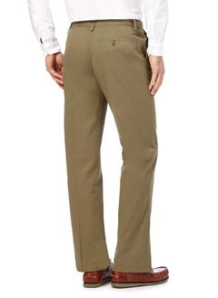 Generic Solid Formal Pants With Side Pockets Khaki  - Image 2