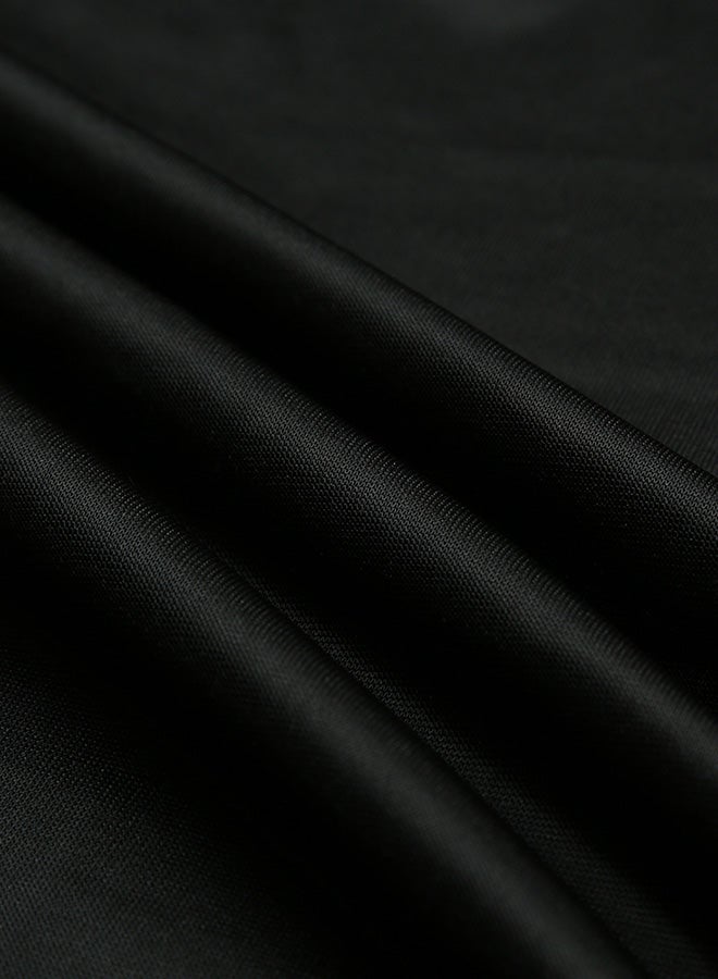 Generic - Hooded Velvet Long Cape Black - Image 1