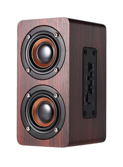 Generic Portable Wireless Bluetooth Speaker With Mic, AUX-IN And TF Card Slot Brown  - Image 1