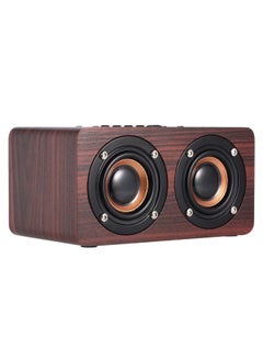 Generic Portable Wireless Bluetooth Speaker With Mic, AUX-IN And TF Card Slot Brown  - Image 2