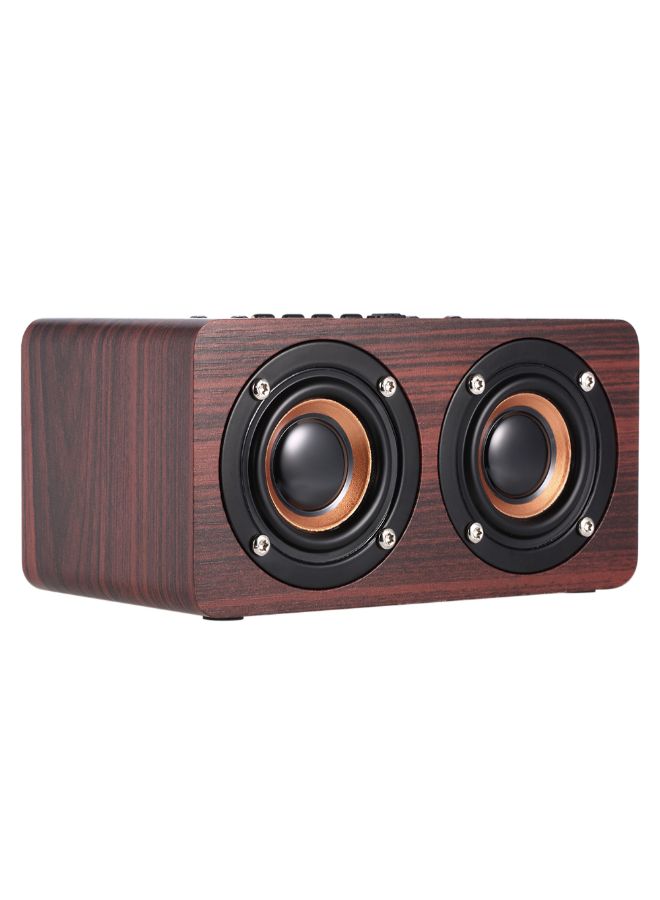 Portable Wireless Bluetooth Speaker With Mic, AUX-IN And TF Card Slot Brown  - Image 2