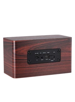 Generic Portable Wireless Bluetooth Speaker With Mic, AUX-IN And TF Card Slot Brown  - Image 4