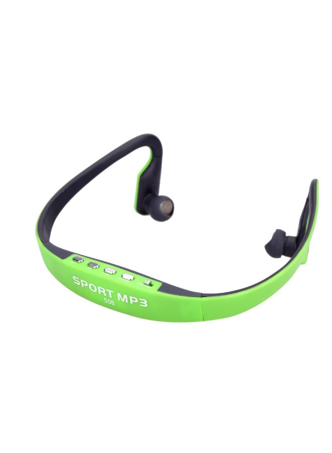 Sport Wireless In-Ear Headphone With MP3 Player Green  - Image 2