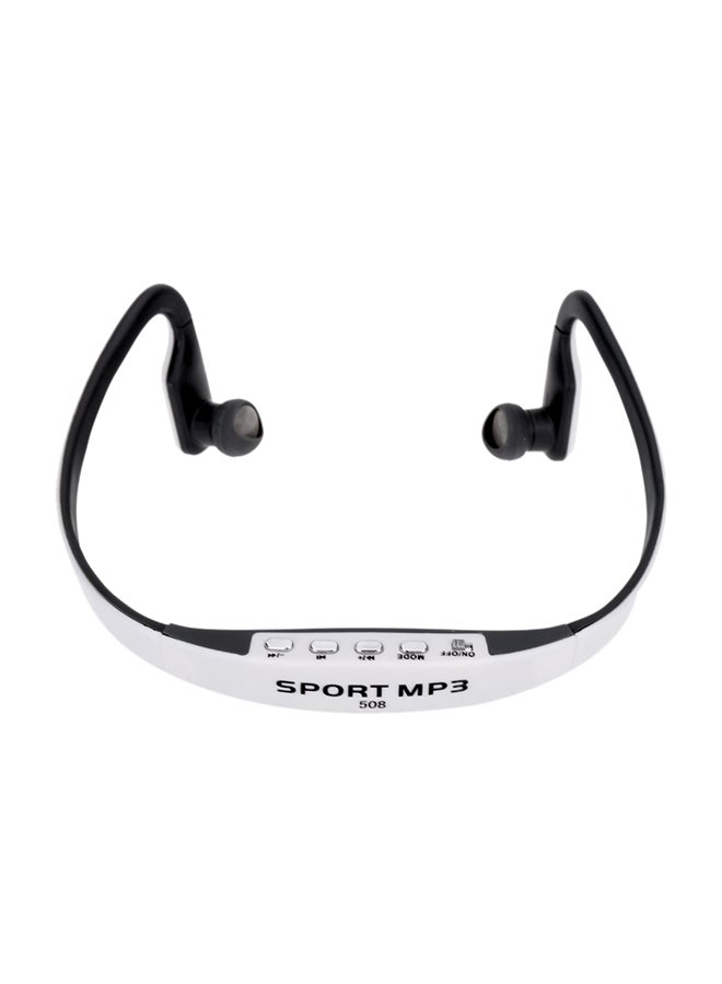 Wireless In-Ear Earphone With MP3 Player White  - Image 1