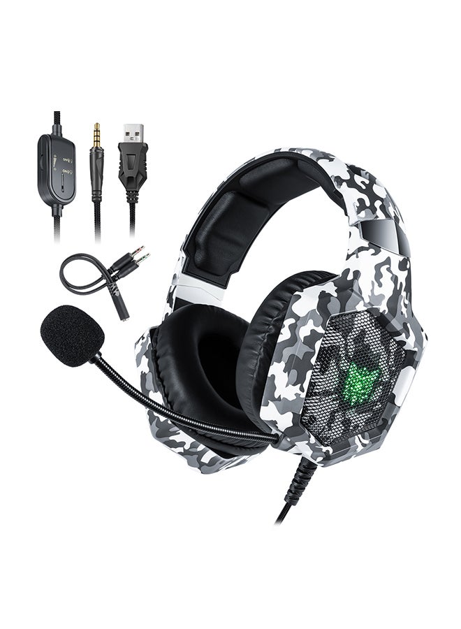 onikuma Stereo Wired Over-Ear Gaming Headphones With Mic  For PS4/PS5/XOne/XSeries/NSwitch/PC 