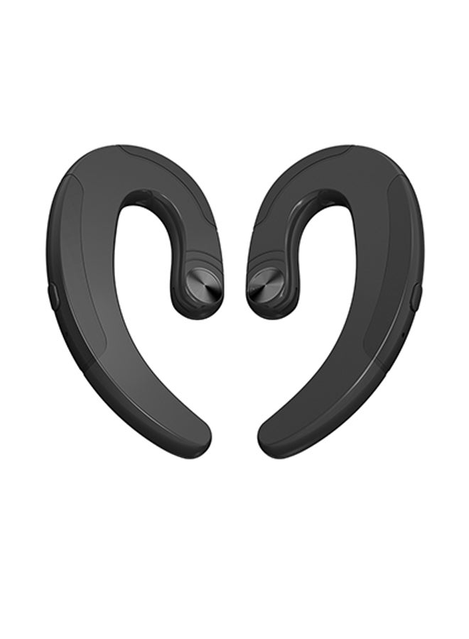 Q25c Ear Hook Wireless Bluetooth On-Ear Headphones With Mic Black  - Image 1