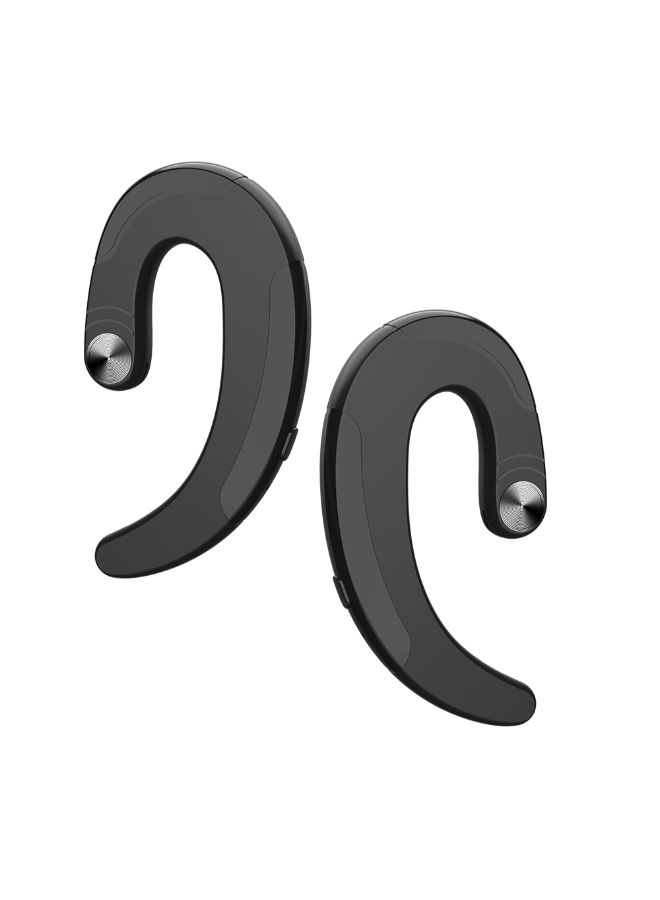 Q25c Ear Hook Wireless Bluetooth On-Ear Headphones With Mic Black  - Image 3