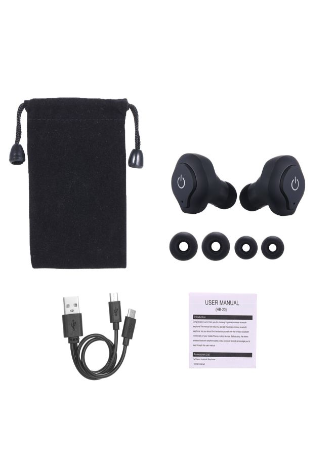 Generic - Tws I7s Mini Wireless Bluetooth In-Ear Headphones Black - Image 1