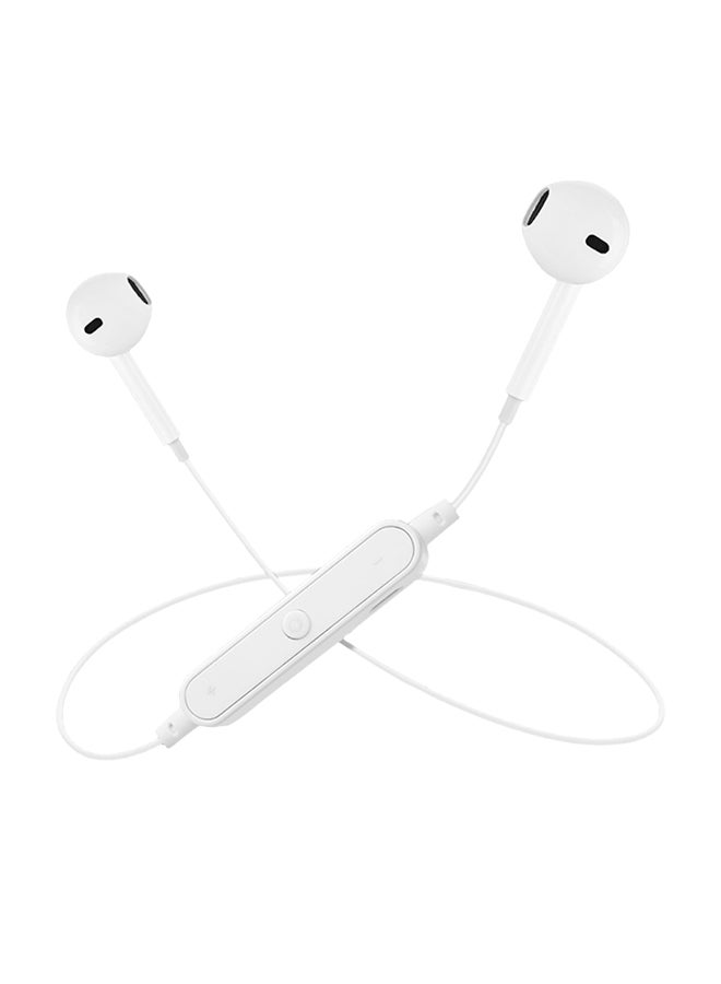 Generic S6 Bluetooth In-Ear Headphones With Mic White  - Image 1