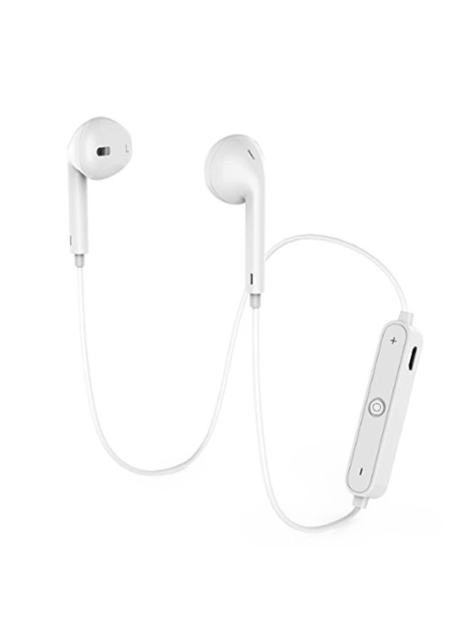Generic S6 Bluetooth In-Ear Headphones With Mic White  - Image 2