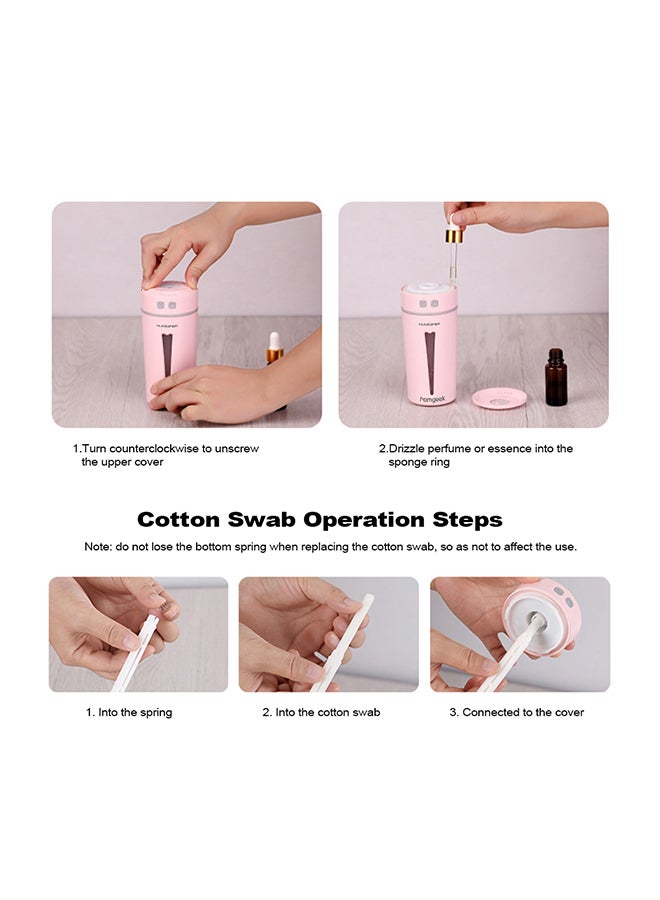 homgeek USB Air Humidifier Pink  - Image 4