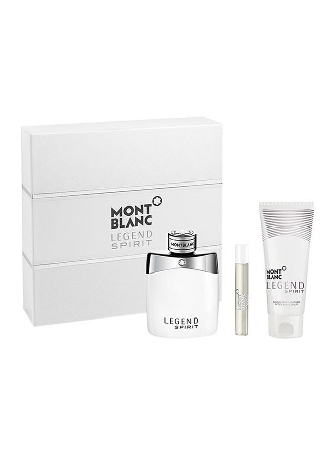 MONTBLANC 3-Piece Legend Spirit Gift Set EDT 100, Balsamo After Shave 100, Small Perfume 7.5ml  - Image 1
