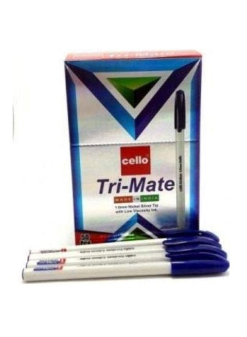 50-Piece Trimate Ballpoint Pen Set Blue