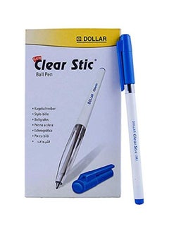 Dollar 50-Piece Stick Ball Pen Blue 