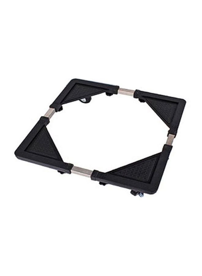 Generic Adjustable Mobile Stand With 4 Wheel Black 