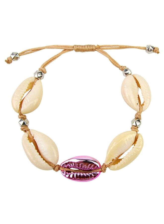Adjustable Seashell Pattern Bracelet