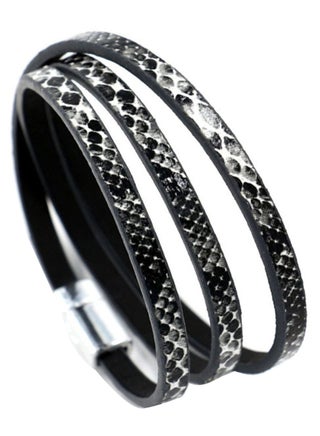 Multi Layer Snake Skin Pattern Bracelet - v1571840096/N30827215A_1